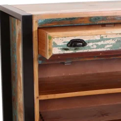 Wohnen Shabby Chic Schuhschrank aus Recyclingholz - Vosbadus