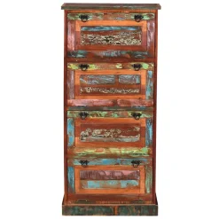 Wohnen Shabby Chic Schuhschrank mit vier Klappen - Jamaica