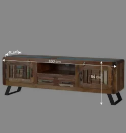 Wohnen Shabby Chic TV Lowboard aus Recyclingholz - Tunar