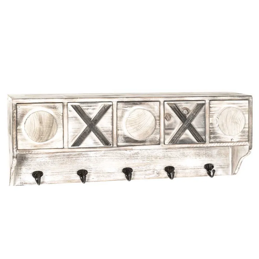 Wohnen Shabby Chic Wandgarderobe mit fünf Schubladen - Amy