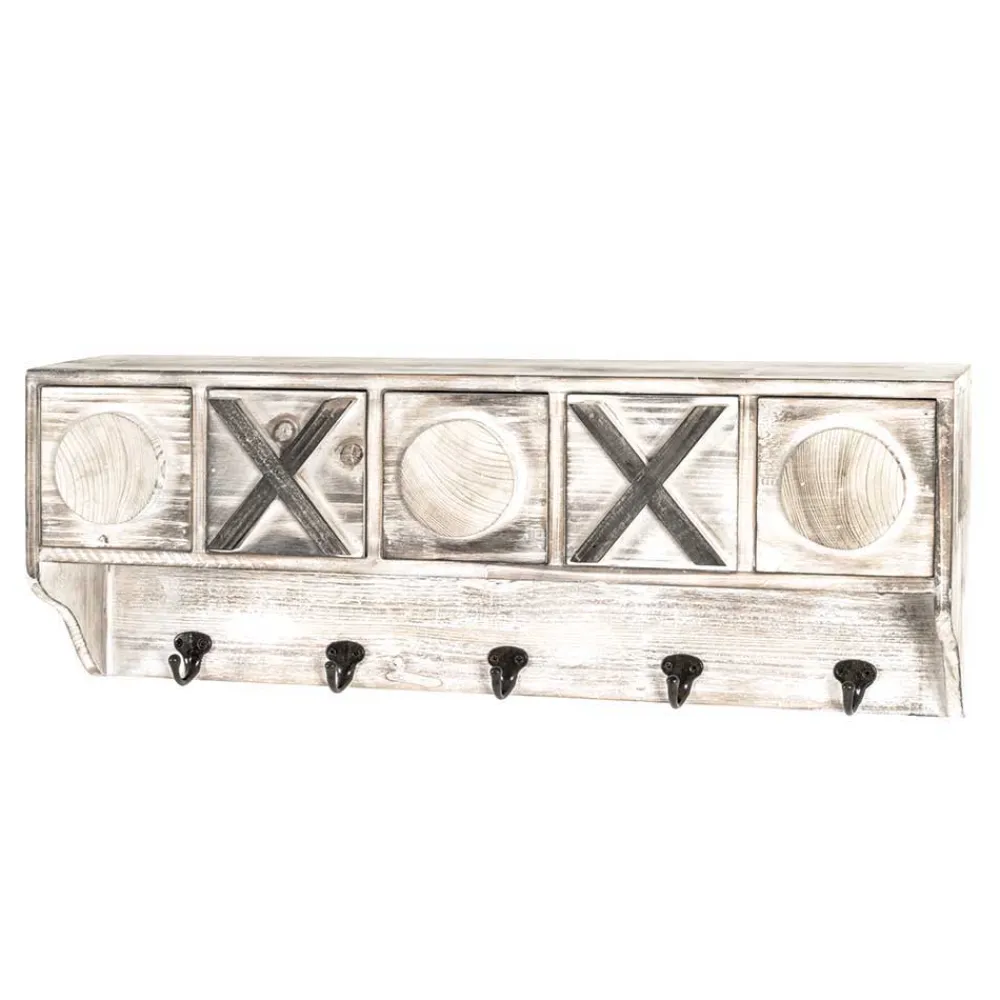 Wohnen Shabby Chic Wandgarderobe mit fünf Schubladen - Amy