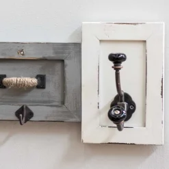 Wohnen Garderoben|Garderoben*Shabby Chic Wandgarderobe aus Holz lackiert - Iwalian