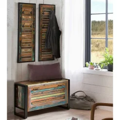 Wohnen Shabby Garderoben Paneele & Bank - Vosbadus (dreiteilig)