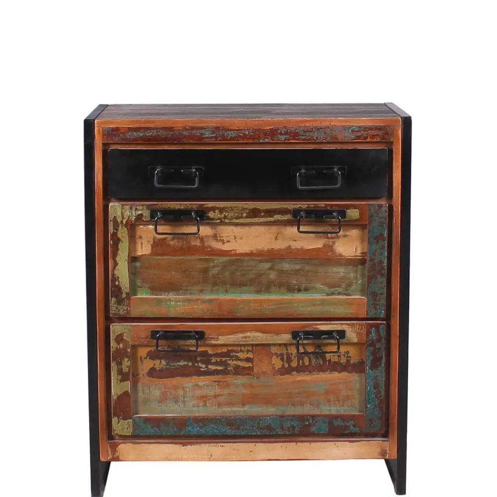 Wohnen Shabby Garderobenmöbel aus Massivholz - Ensley (sechsteilig)