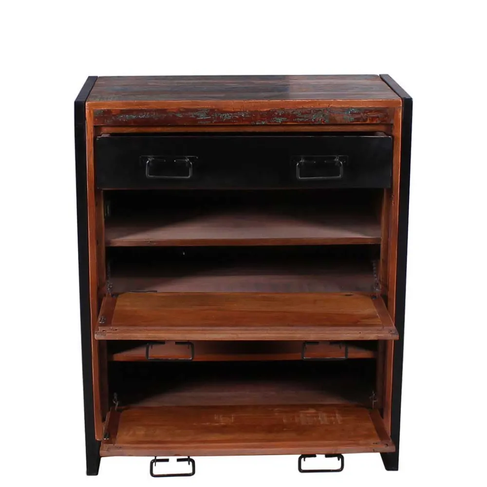 Wohnen Shabby Garderobenmöbel aus Massivholz - Ensley (sechsteilig)