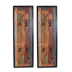 Wohnen Shabby Garderobenmöbel aus Massivholz - Ensley (sechsteilig)