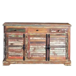 Wohnen Shabby Style Sideboard aus Altholz - Manna