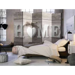 Wohnen Paravents*Sichtschutz Paravent Home Schrift - Ucaida