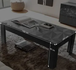 Wohnen Wohnzimmer Komplett*Sideboard & Türen-Kommode & Sofatisch - Kuriasna (dreiteilig)