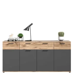 Wohnen Sideboard & zwei Vitrinenschränke Set - Lucios (dreiteilig)