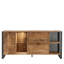 Wohnen Küchenschränke|Sideboards*Sideboard aus Recyclingholz Mango & Metall - Acira