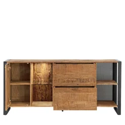 Wohnen Küchenschränke|Sideboards*Sideboard aus Recyclingholz Mango & Metall - Acira