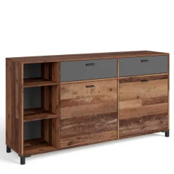 Wohnen Sideboards*Sideboard in Altholz Optik & Anthrazit - Bosco