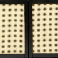 Wohnen Sideboard in Dunkelbraun mit Wiener Geflecht - Santiana