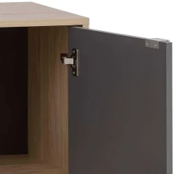 Wohnen Sideboards & Kommoden|Sideboards & Kommoden*Sideboard in Eiche Hell NB & Dunkelgrau - Dranico