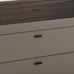 Wohnen Sideboard in Grau mit Wildeiche - Teorina