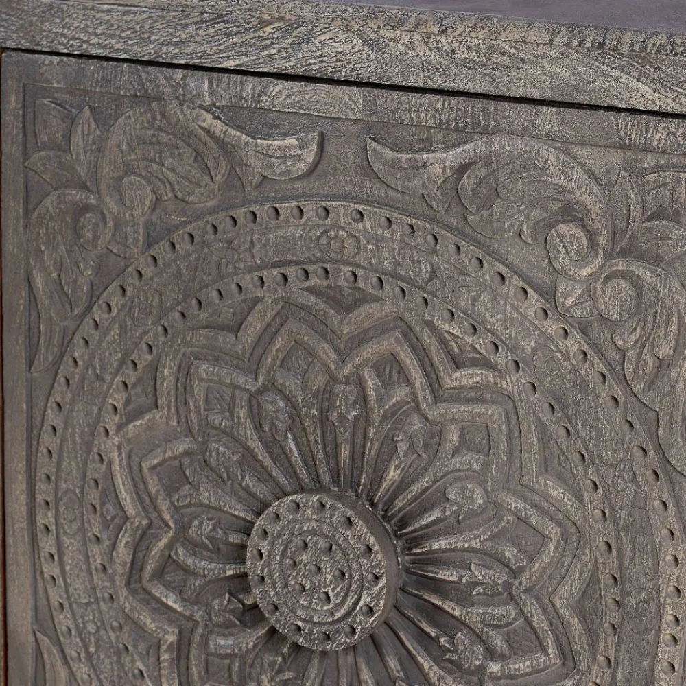 Wohnen Landhausmöbel|Küchenschränke*Sideboard in Grey Wash Mangoholz - Buama