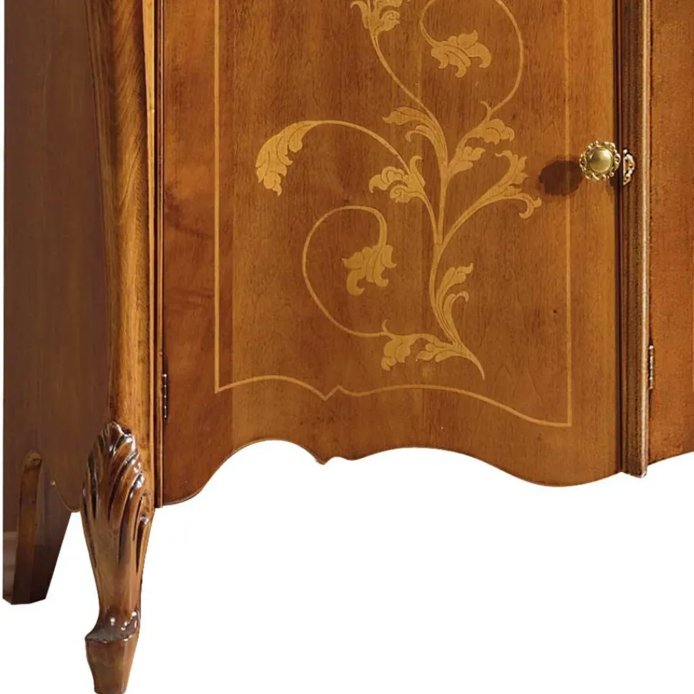 Wohnen Sideboards*Sideboard in Nussbaum mit Ranken Dekor - Carlenna