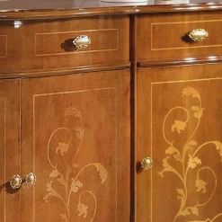 Wohnen Sideboards*Sideboard in Nussbaum mit Ranken Dekor - Carlenna