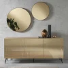 Wohnen Küchenschränke|Designermöbel*Sideboard in Taupe und Bronze Spiegelglas - Lotivera