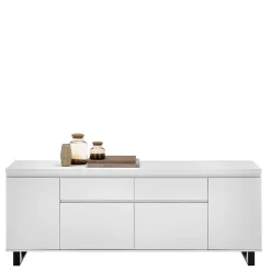 Wohnen Sideboards & Kommoden|Sideboards & Kommoden*Sideboard in Weiß mit Schwarz - Atela