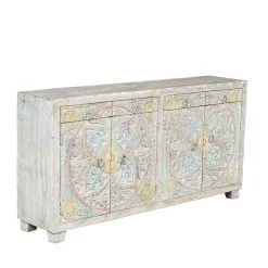 Wohnen Sideboard in White Wash und Pastellfarben - Cranita