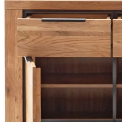 Wohnen Sideboards & Kommoden|Sideboards & Kommoden*Sideboard in Wildeiche mit Schwarz - Vlacoma