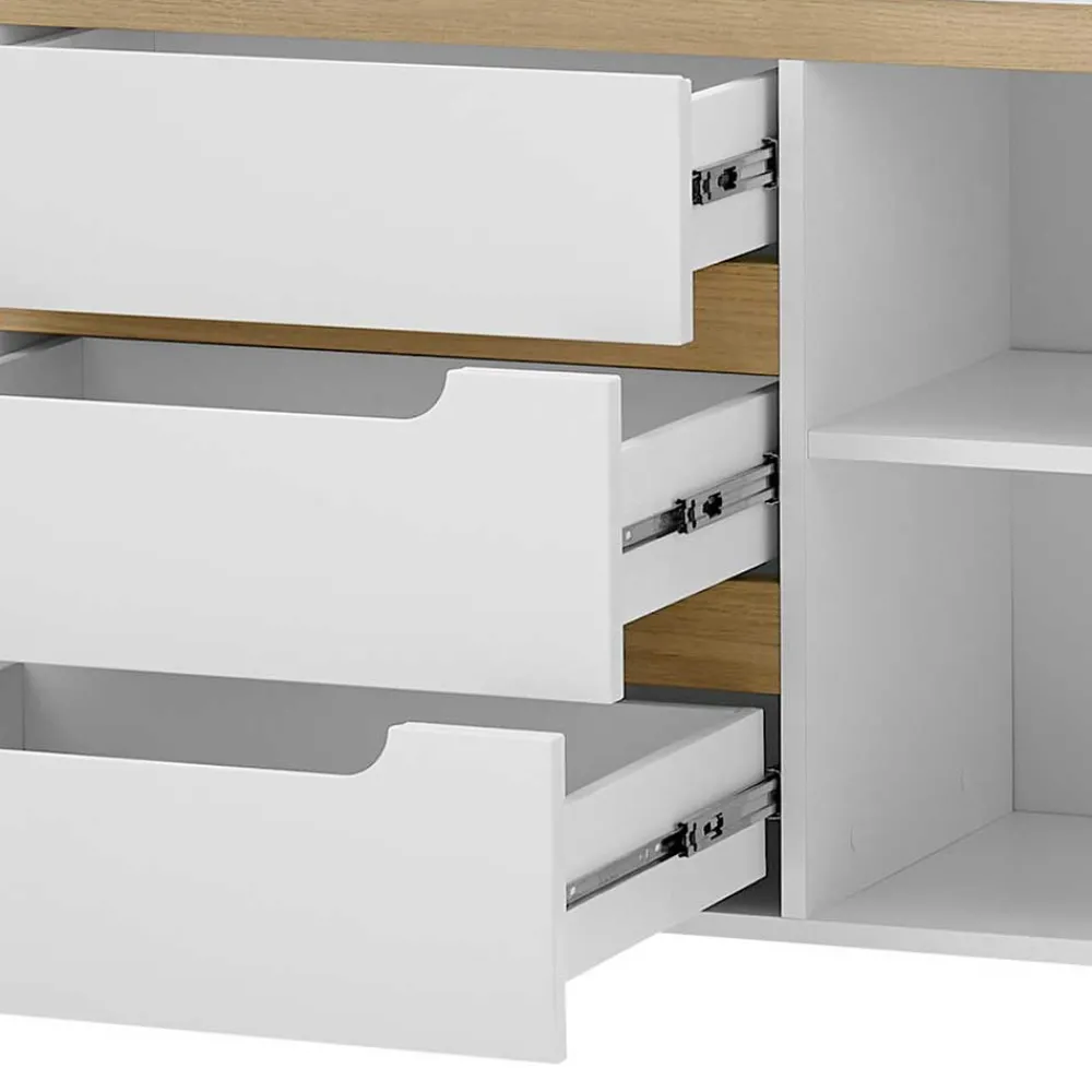 Wohnen Sideboard mit drei Schubladen und zwei Türen - Ginko