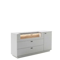 Wohnen Sideboard mit Glas Klappe & Tür - Apulco