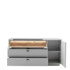 Wohnen Sideboard mit Glas Klappe & Tür - Apulco