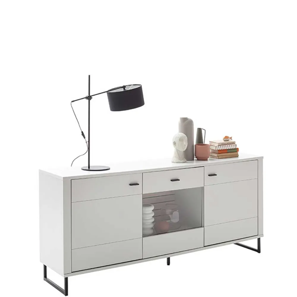 Wohnen Sideboards*Sideboard mit Glaseinsatz modern - Varzino