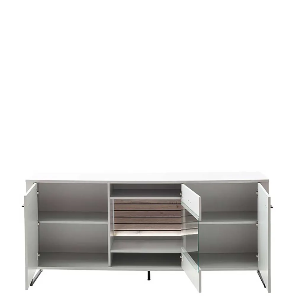 Wohnen Sideboards*Sideboard mit Glaseinsatz modern - Varzino