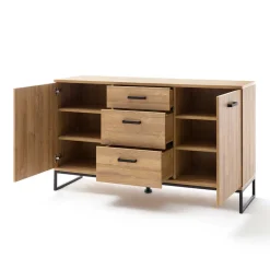 Wohnen Sideboards*Sideboard mit schwarzem Bügelgestell offen - Truvisas