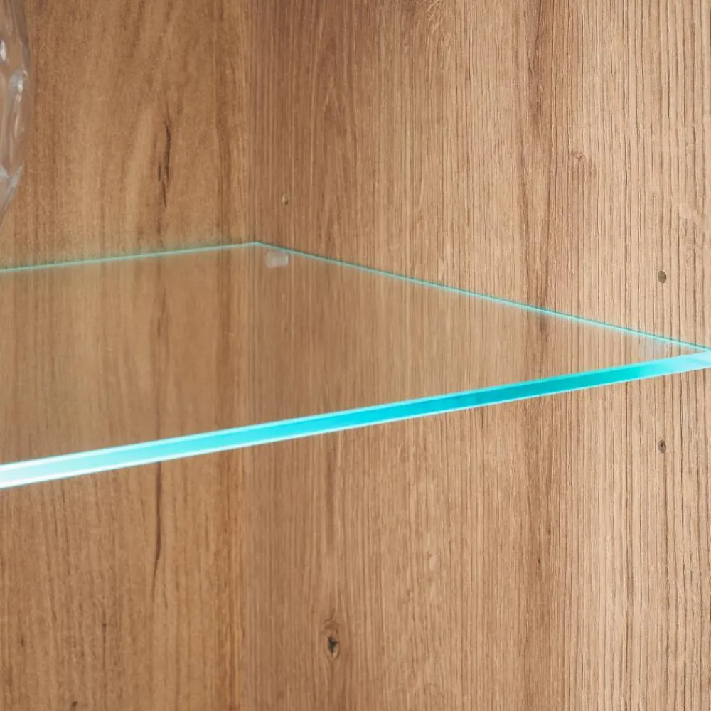 Wohnen Küchenschränke|Sideboards*Sideboard Vitrine in Eiche Dekor - Brocus