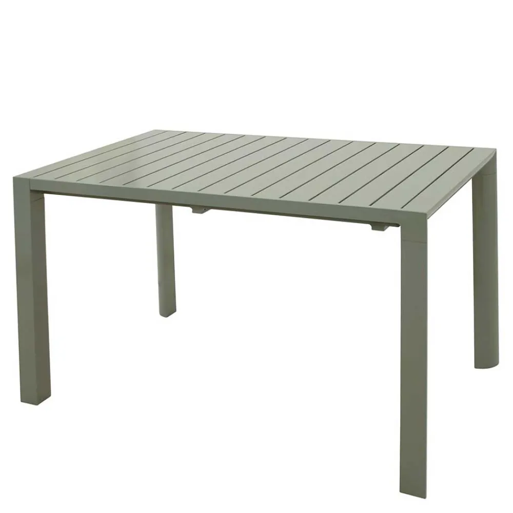 Wohnen Graue Möbel|Metall-Gartenmöbel*Silbergrauer Gartentisch mit Front Butterflyauszug - Sergio