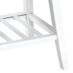 Wohnen Skandinavische Möbel|Schuhschränke*Sitzbank aus Bambus in Weiß mit Polster - Bilbaos