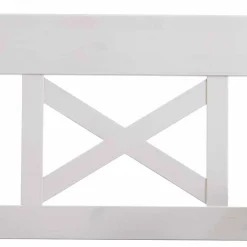 Wohnen Sitzbank Barlad in Weiß Bernsteinfarben