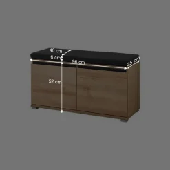 Wohnen Sitzbank für Schuhe Curelino in Buche Dekor