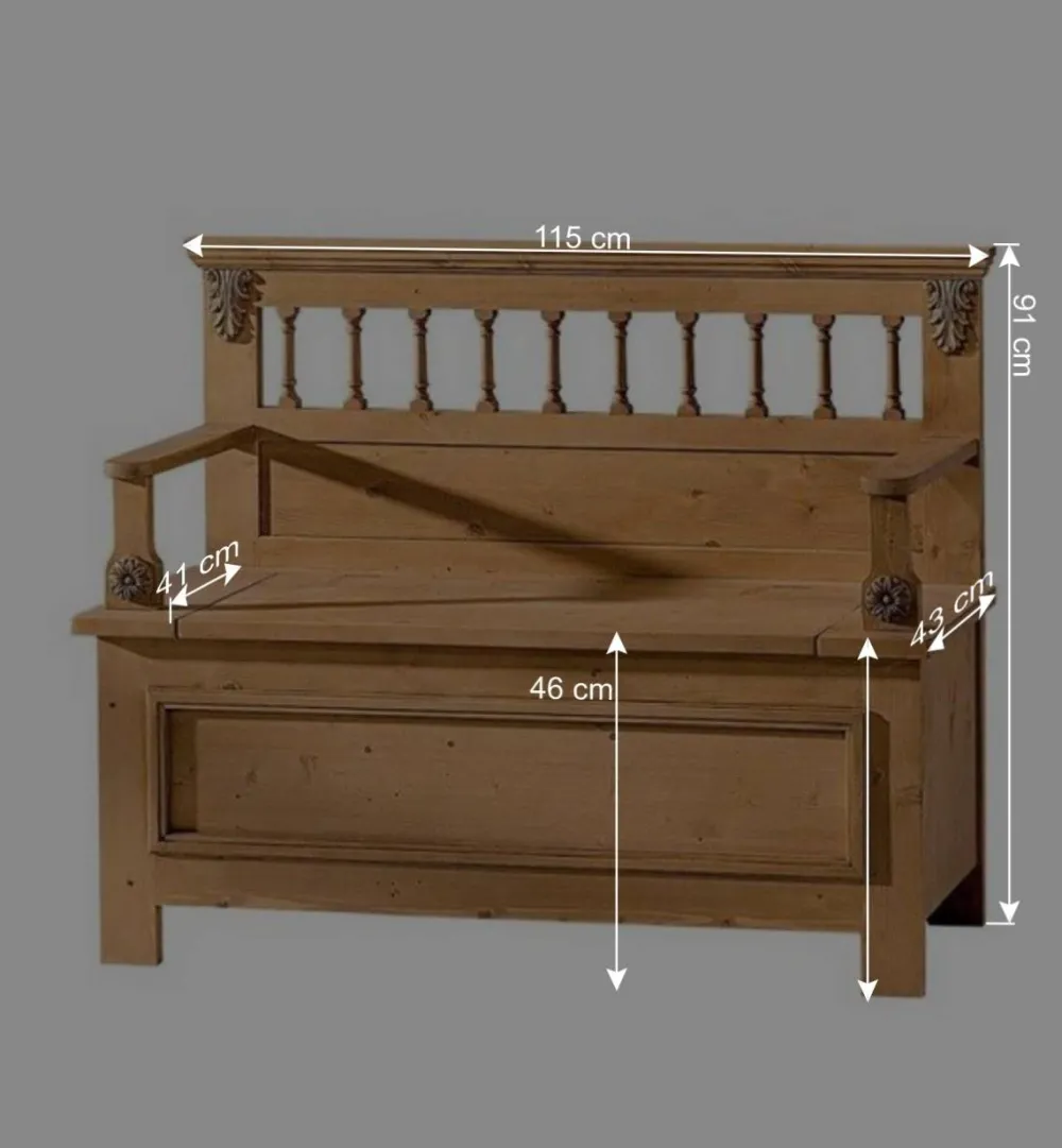 Wohnen Sitzbank Melessa mit Stauraum