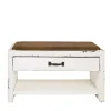 Wohnen Weiße Möbel|Shabby Chic Möbel*Sitzbank Senva im Shabby Chic Look