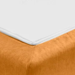 Wohnen Schlafsofas*3-Sitzer Bettcouch in Gelb mit Eiche - Abruzzia