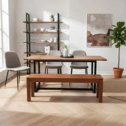 Wohnen Gartenbänke|Küchenbänke*3-Sitzer Gartenbank Tamyno aus Holz geölt