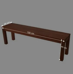 Wohnen Gartenbänke|Küchenbänke*3-Sitzer Gartenbank Tamyno aus Holz geölt