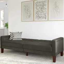 Wohnen Sofas|Sofa*3-Sitzer Schlafsofa in Grau - Memton