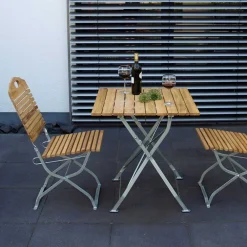 Wohnen Balkonmöbel|Terrassenmöbel*Sitzgrupe Garten Klappmöbel aus Robinie - Parvello (dreiteilig)