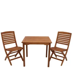 Wohnen Sitzgruppe|Balkonmöbel*Sitzgruppe Garten aus Eukalyptusholz - Thomas (dreiteilig)