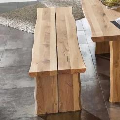 Wohnen Sitzgruppe|Küchen-Essgruppen*Sitzgruppe Sympatia aus Wildeiche Massivholz (sechsteilig)