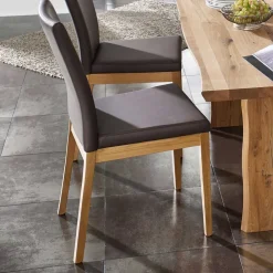 Wohnen Sitzgruppe|Küchen-Essgruppen*Sitzgruppe Sympatia aus Wildeiche Massivholz (sechsteilig)