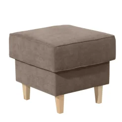 Wohnen Sessel & Hocker*Sitzhocker in Beigegrau und Buche - Guardia