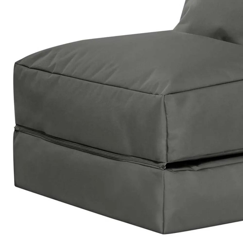 Kinder Wohnen Sitzsack Liege Mario in Anthrazit